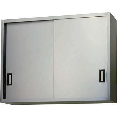 ★新品 幅1800 厨房 ステンレス棚 吊戸棚 引戸棚 たな AS-1800S-900 店舗 業務用 収納庫●送料込拍卖