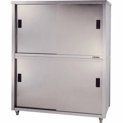 ★新品 食器棚 幅1800奥行900 厨房ステンレス食器戸棚 両面引戸 ACSW-1800L 店舗 収納庫●送料込拍卖