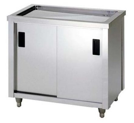 ★新品 幅600 水切キャビネット ACM-600H 厨房 業務用 ステンレス台 作業台 水切り台 幅600x600 店舗 ●送料込拍卖