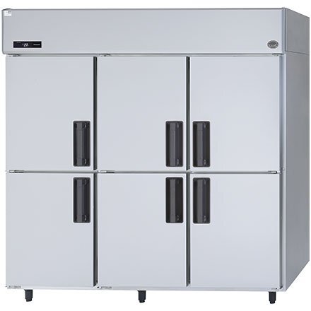 ★新品 冷凍庫 パナソニック SRF-LV1863 たて型 業務用冷凍庫 6ドア 3相200V 幅1785x650 店舗●送料込拍卖