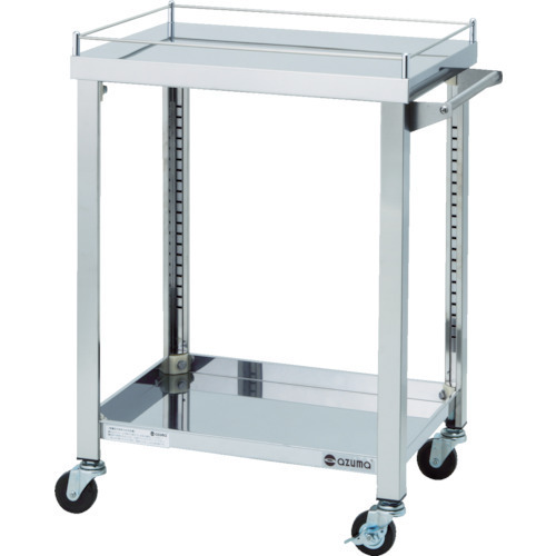 ★新品 幅600x450 天板4方コボレ止め付 ワゴン台 2段 キャスター台 4GWG2-600K 店舗 作業台●送料込拍卖