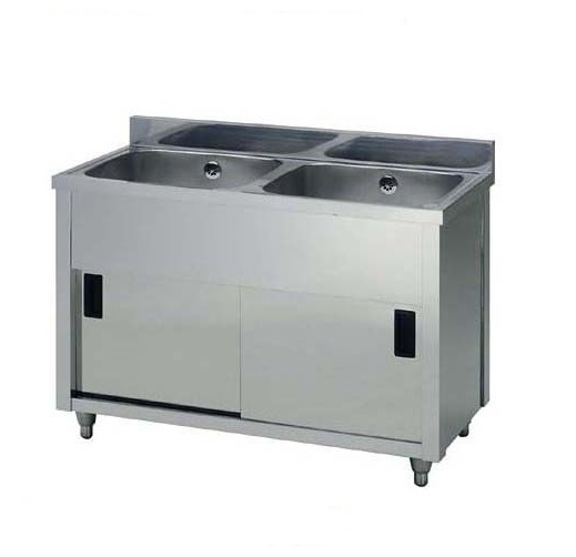 ★新品 ステンレスシンク 二槽シンク 2槽シンク キャビネットシンク 流し台 AP2-900H 店舗 ●送料込拍卖