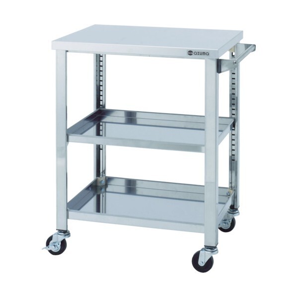 ★新品 幅600x450 厨房ワゴン台 キャスター台 ステンレスワゴン 3段 WG3-600K 店舗 作業台●送料込拍卖