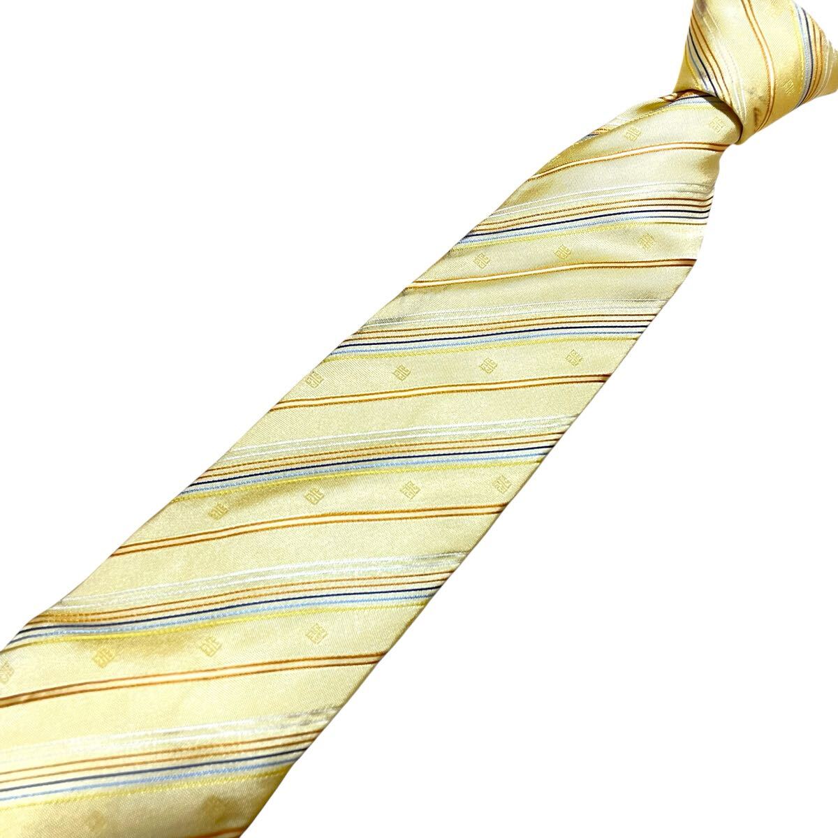 GIVENCHY ジバンシィ ネクタイ ストライプ柄 レジメンタル柄 総柄 ロゴ シルク 高級 ハイブランド 1スタ拍卖