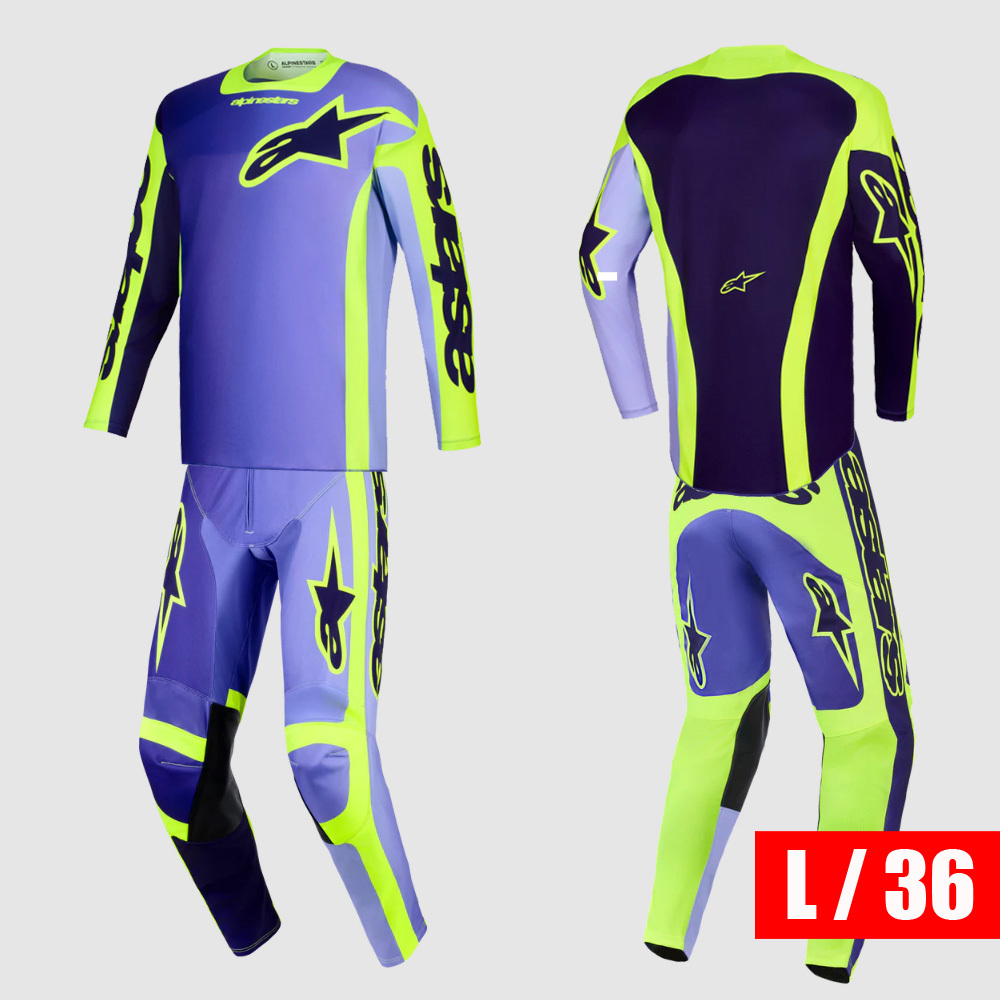 【2026年モデル】ALPINESTARS RACER ”PORTL ジャージパンツセット パープルイエローフロー L/36サイズ 【送料サービス】拍卖
