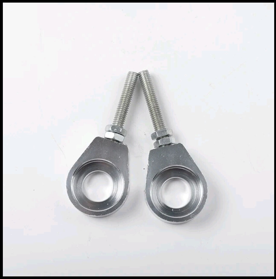 新品 送料無料【12mm】アルミ チェーンアジャスター 2本セット 【シルバー】 モンキー ゴリラ ダックス シャリィ ヤマハYAMAHA DT50 等拍卖
