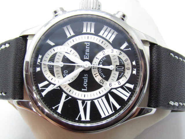 限定 極上美品 ルイエラール 非対称 クロノ 自動巻 OH済拍卖