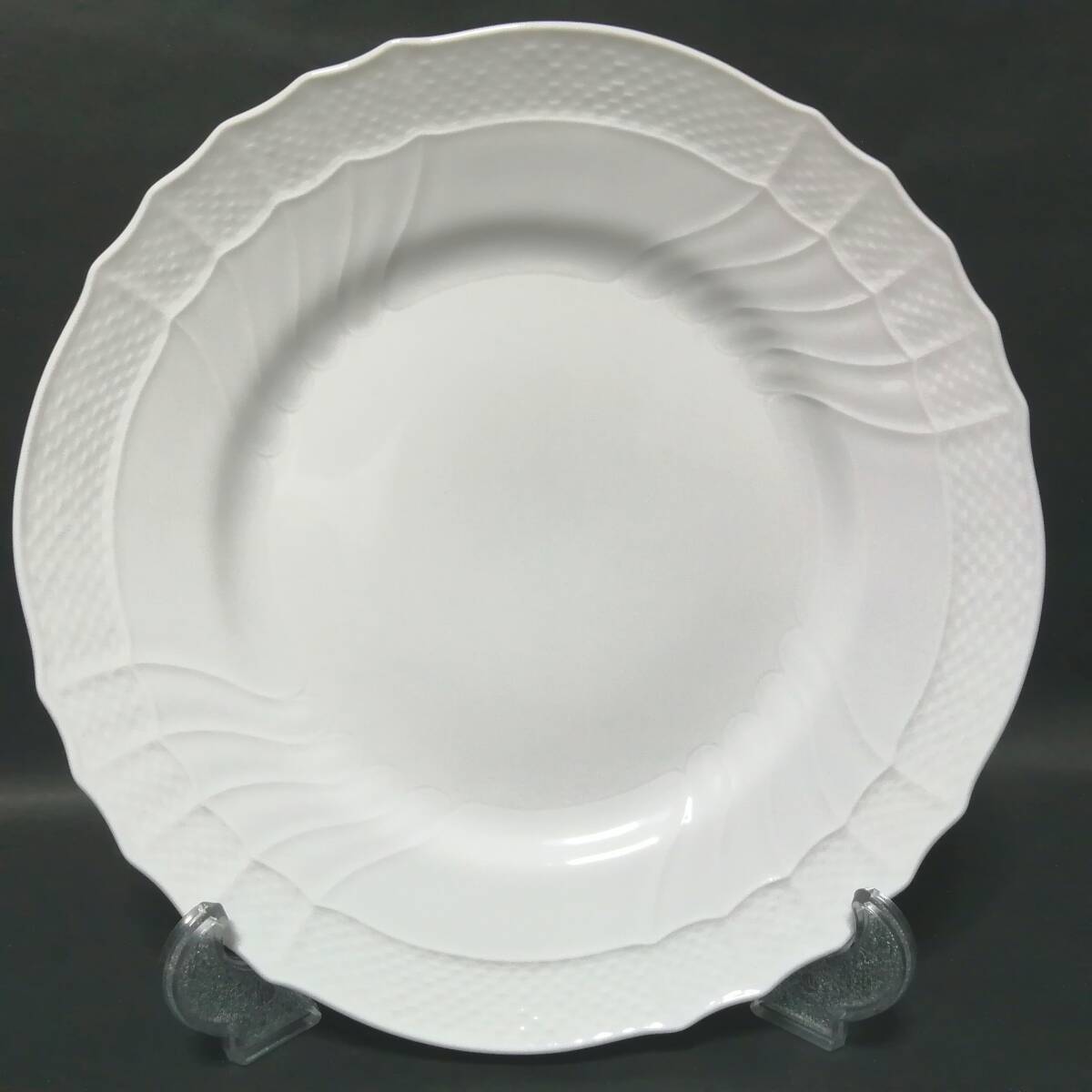 26CM 美品◇自宅保管 リチャードジノリ ベッキオホワイト プラター プレート RICHARD GINORI ※追加出品予定あり拍卖