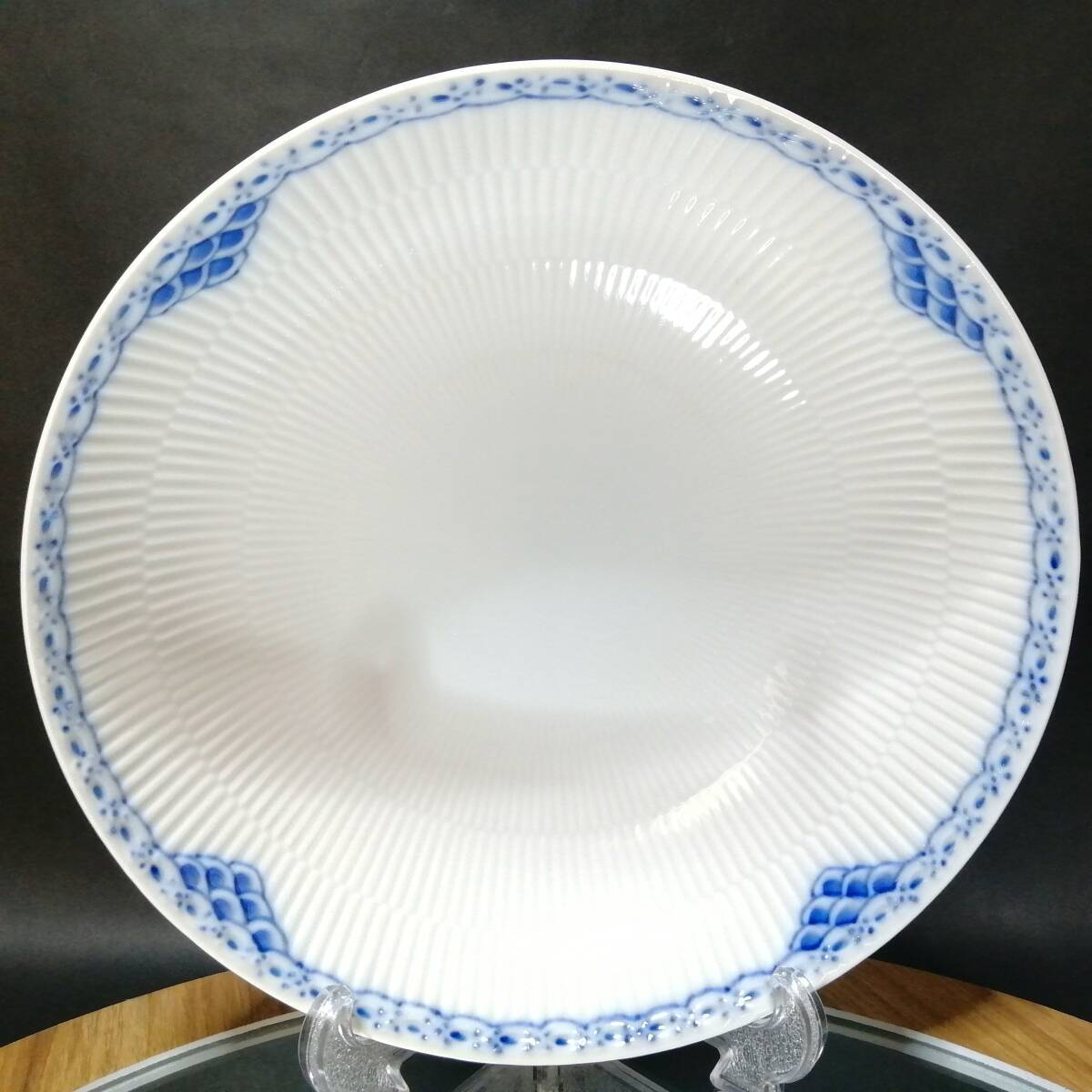 21CM 高さ6CM 新品未使用◇自宅保管 ロイヤルコペンハーゲン プリンセス ブルー ボウル プレート ROYAL COPENHAGEN ※化粧箱あり拍卖