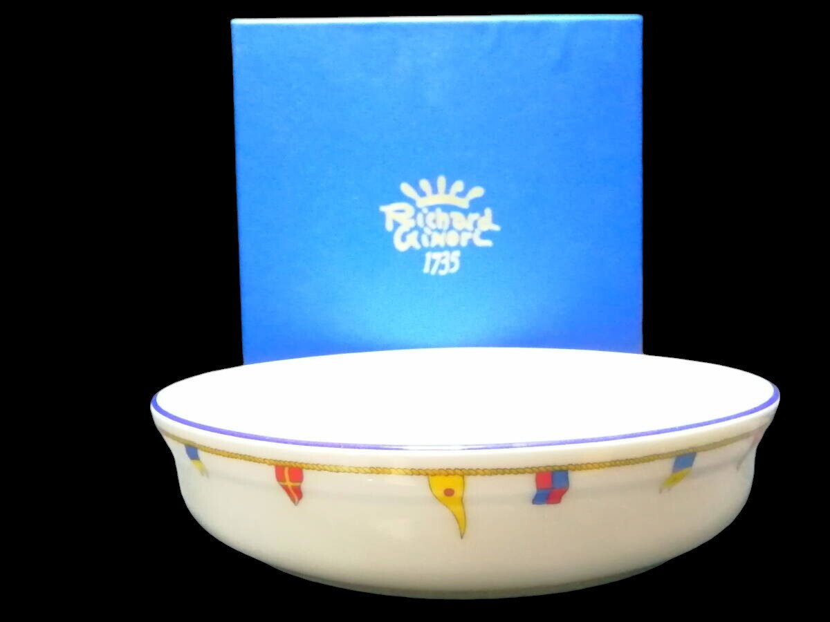 新品未使用◇自宅保管 リチャードジノリ クリッパー グラタン プレート ボウル Richard Ginori拍卖