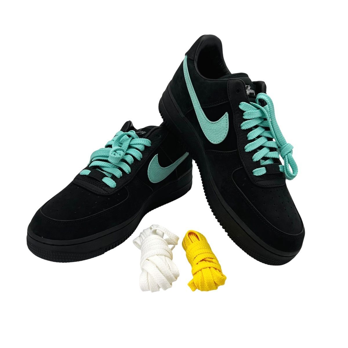 【中古】ティファニー×ナイキ FORCE1 LOW 1837 エアフォース1 ローカット ブラック|ティファニーブルー 27.5 25010681QB拍卖