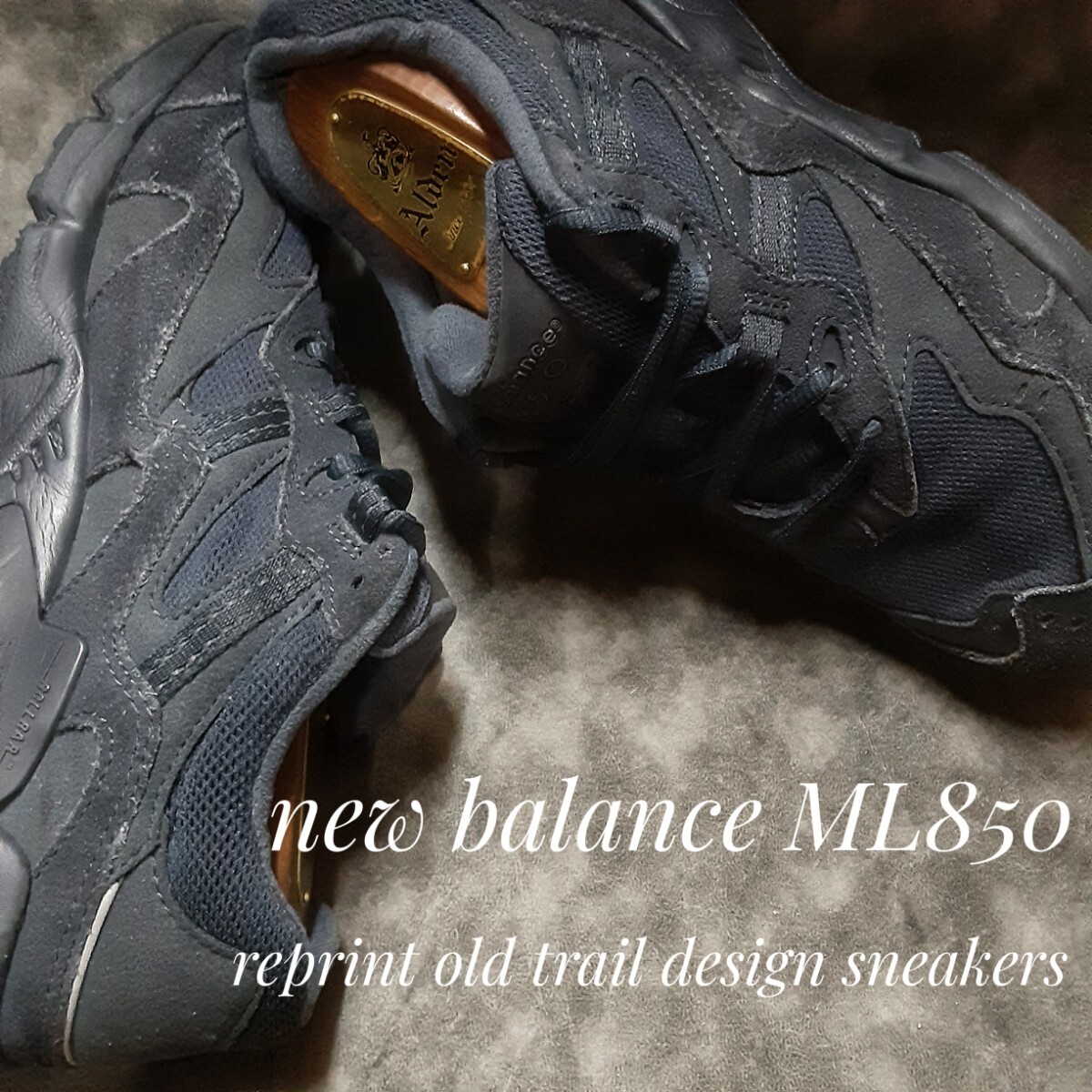 最値!定12980円!90's復刻!オールドトレイル!希少モノカラーパック!ニューバランス ML850高級厚底 スニーカー!ミッドナイトネイビー!紺 25.5拍卖