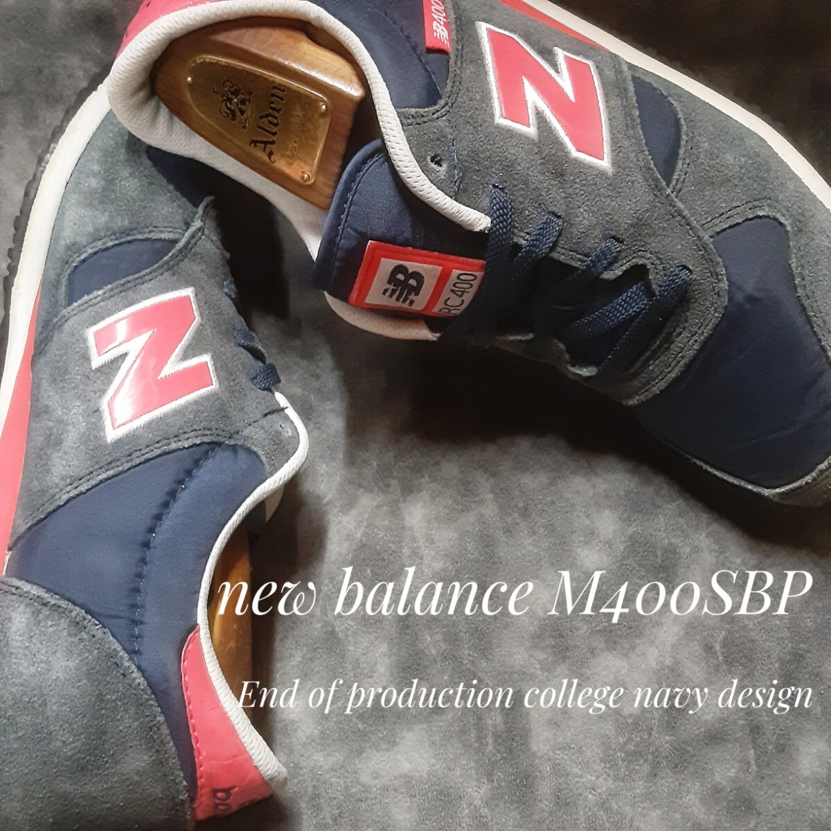 最値!80's復刻!クラシックロードスタイル!生産終了!カレッジネイビー!ニューバランス M400SBP スニーカー!ネイビー!紺赤 希少ビッグ 29cm拍卖