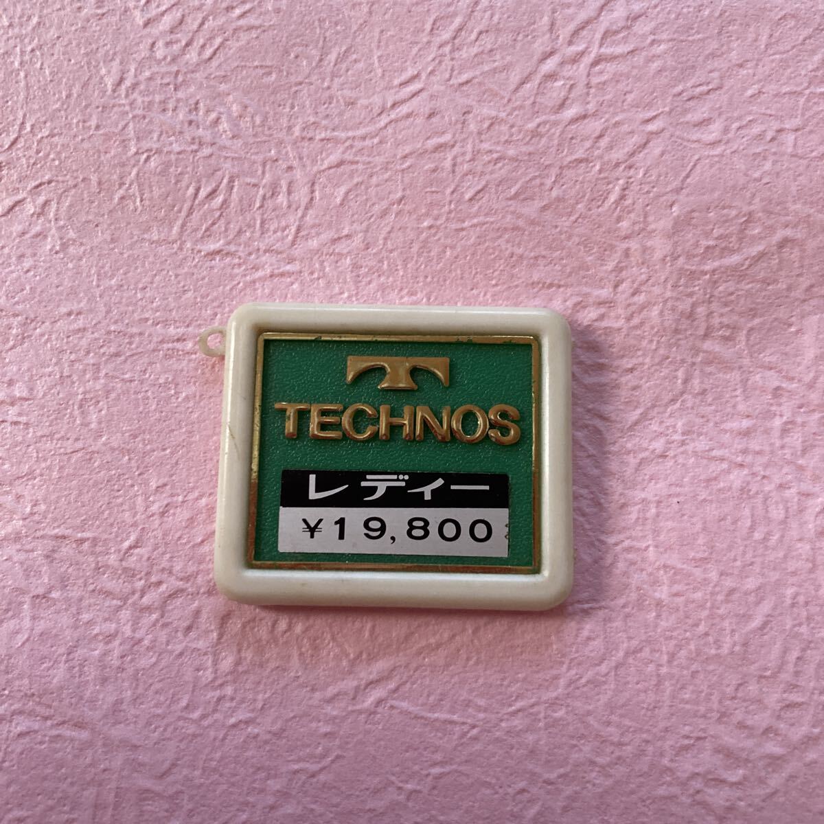 n6126 テクノス(TECHNOS)「レディ」展示用タグ プライスタグ 腕時計用 当時物拍卖