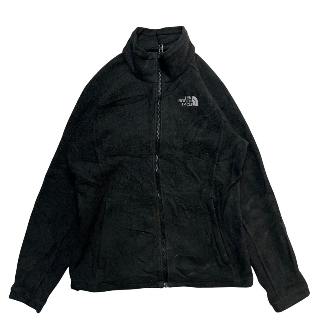 Vintage THE NORTH FACE ザ ノースフェイス フリース ジャケット レディース M ブラック 古着 フルジップ ビンテージ ヴィンテージ拍卖