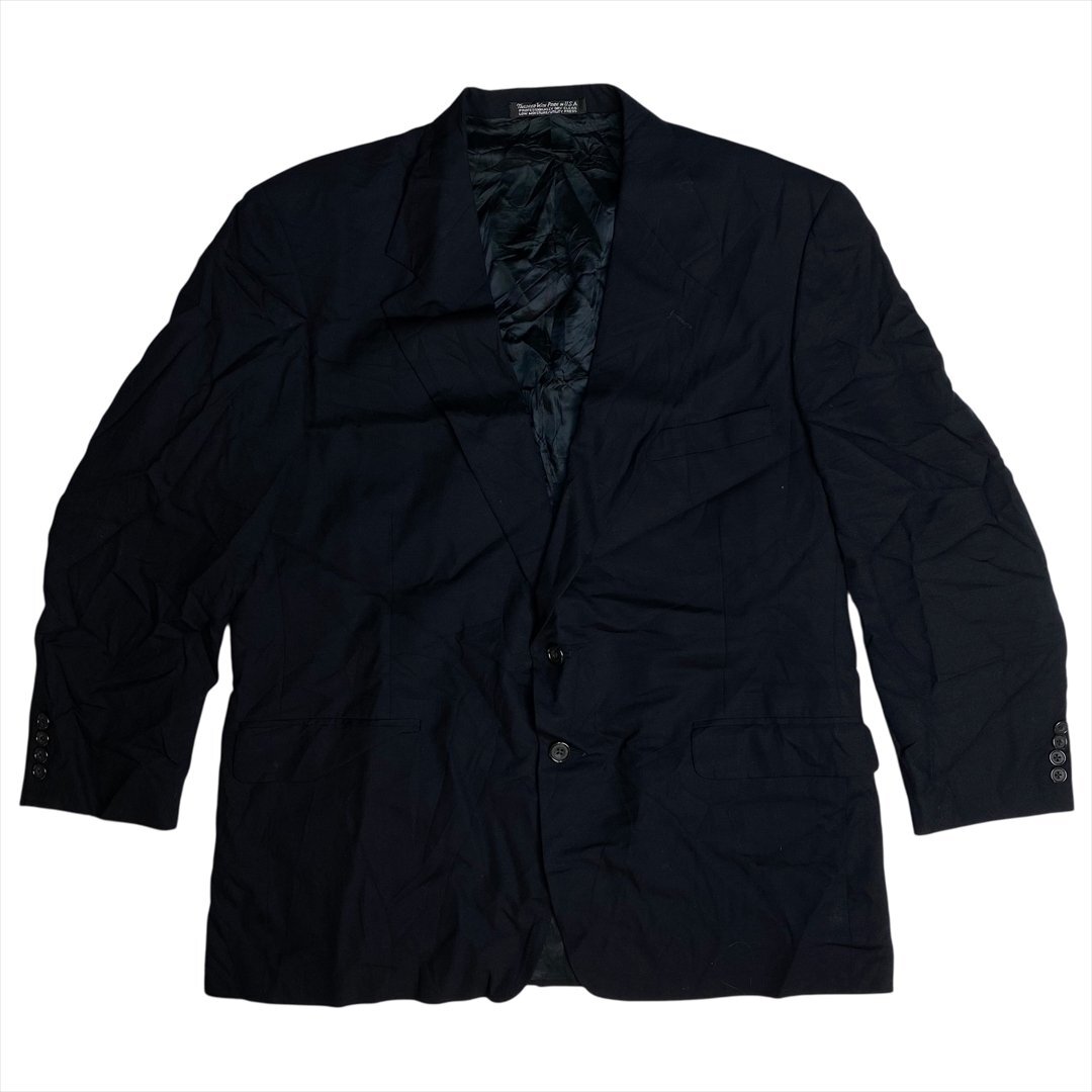 Vintage THE SUIT CLUB テーラード ジャケット メンズ FREE ブラック 古着 2つボタン ビンテージ ヴィンテージ拍卖