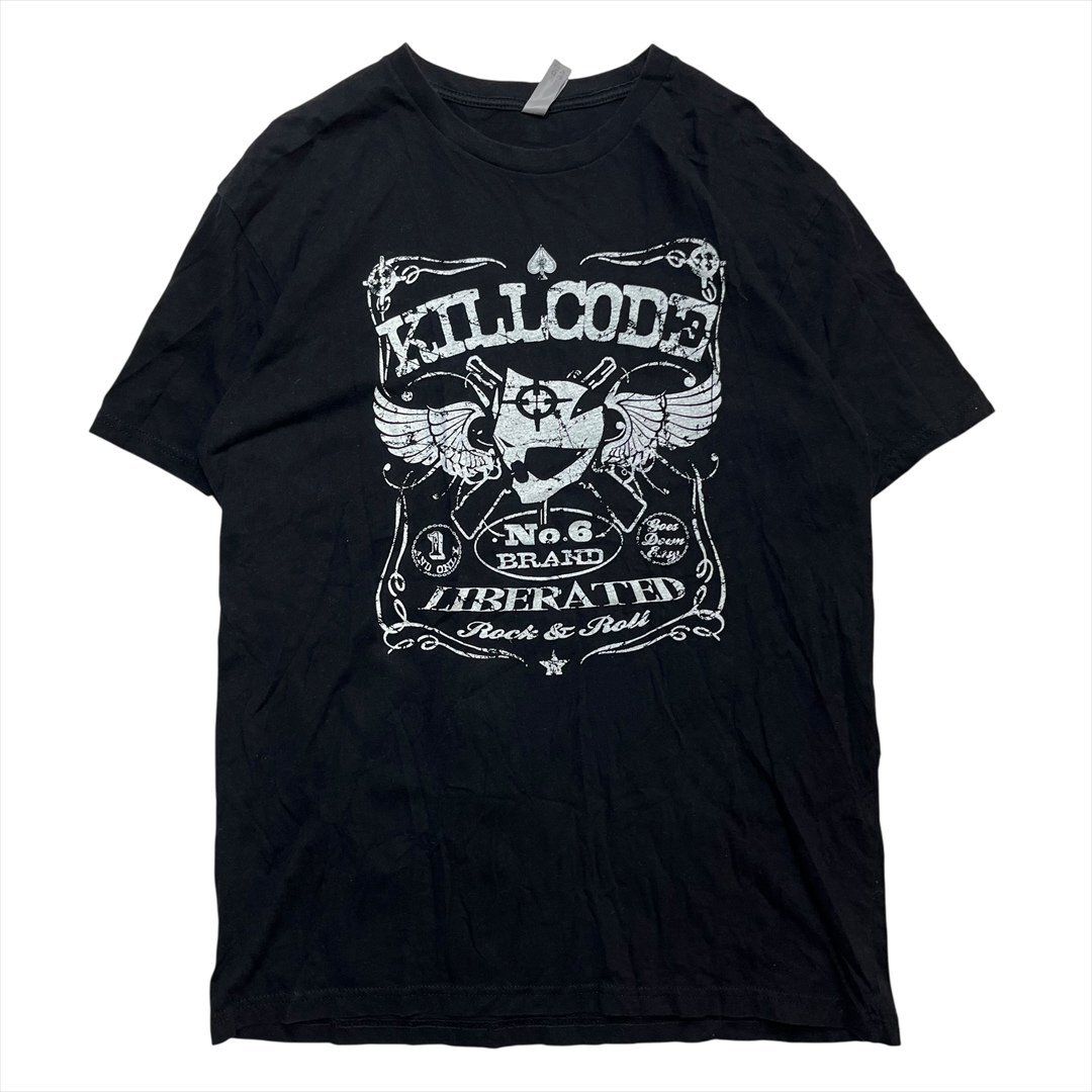Vintage NEXT LEVEL KILLCODE キルコード Tシャツ 半袖 メンズ L ブラック 古着 ロック バンド ロックT バンT ビンテージ ヴィンテージ拍卖