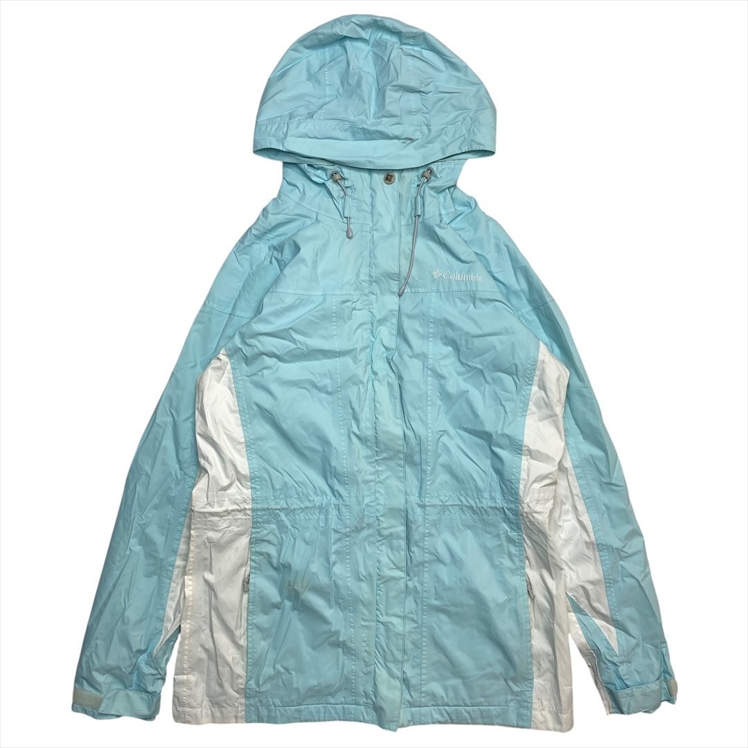 Vintage Columbia コロンビア ナイロン マウンテン パーカー レディース M ブルー 古着 アウトドア ジャケット ビンテージ ヴィンテージ拍卖