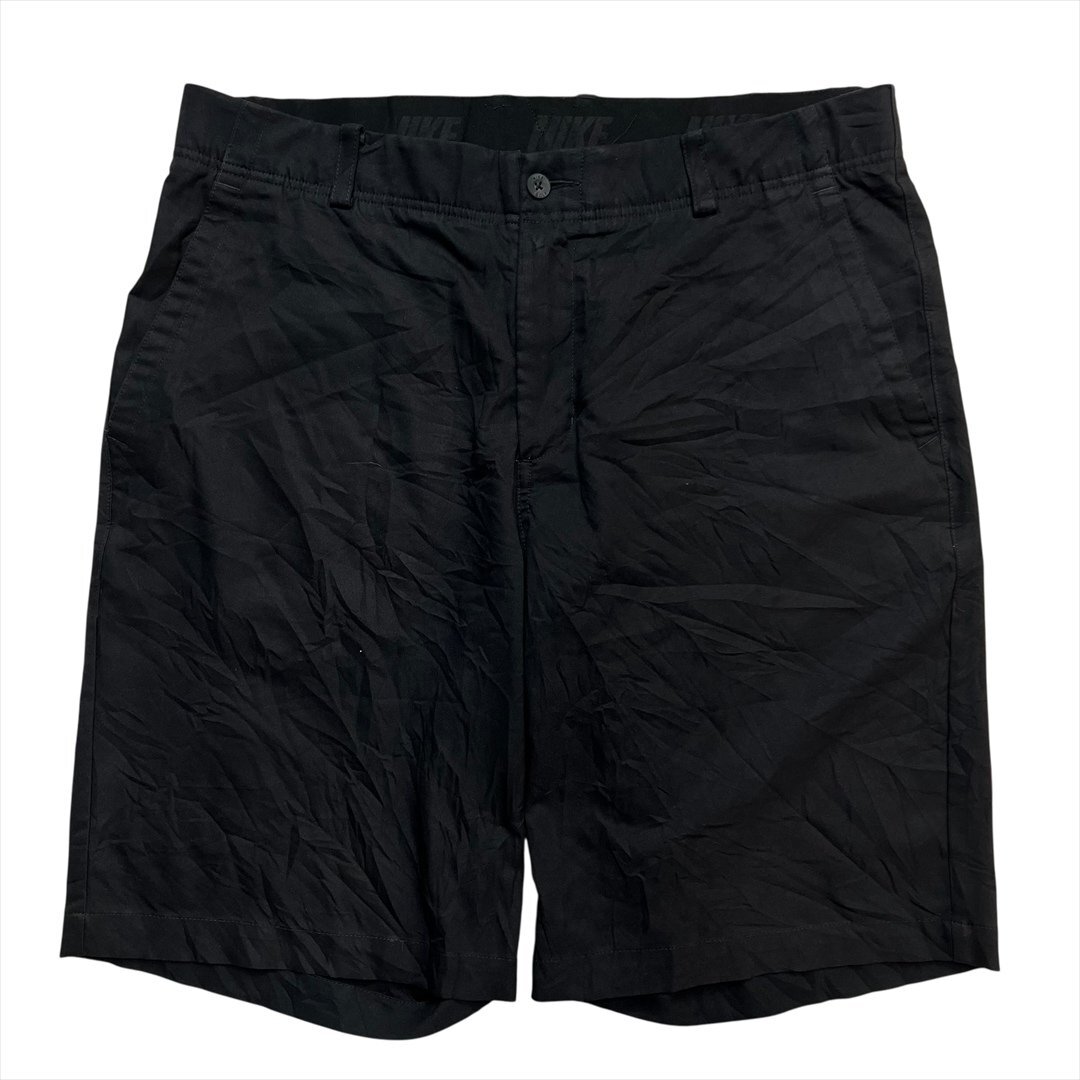 Vintage NIKE ナイキ GOLF DRI-FIT ゴルフ ショート パンツ ボトムス メンズ W34 ブラック 古着 ハーフ ショーツ ビンテージ ヴィンテージ拍卖