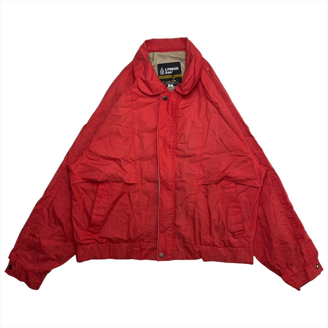 Vintage 80s-90s LONDON FOG ロンドンフォグ ナイロン ジャケット メンズ FREE レッド 古着 42 ブルゾン ジャンパー ヴィンテージ拍卖