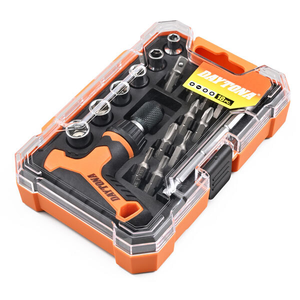 デイトナ DAYTONA ミニツールセット 18ピース(ラチェットT型ハンドル付) 61361拍卖