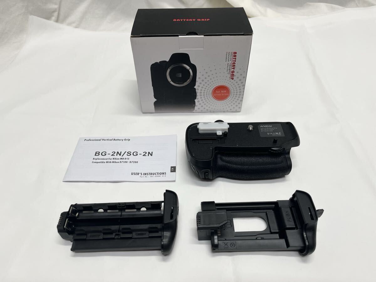 美品【互換 Nikon D7100/D7200 MB-D15 バッテリーグリップ】一眼レフデジタルカメラ拍卖