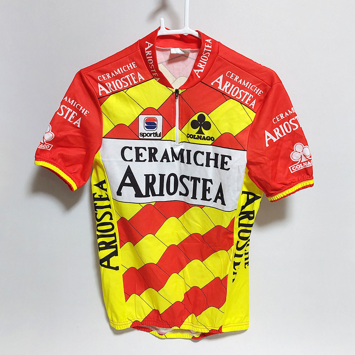 COLNAGO CERAMICHE ARIOSTEA サイクルジャージ サイズL 半袖 サイクルシャツ ロードレース 中古現状品 ya2742拍卖