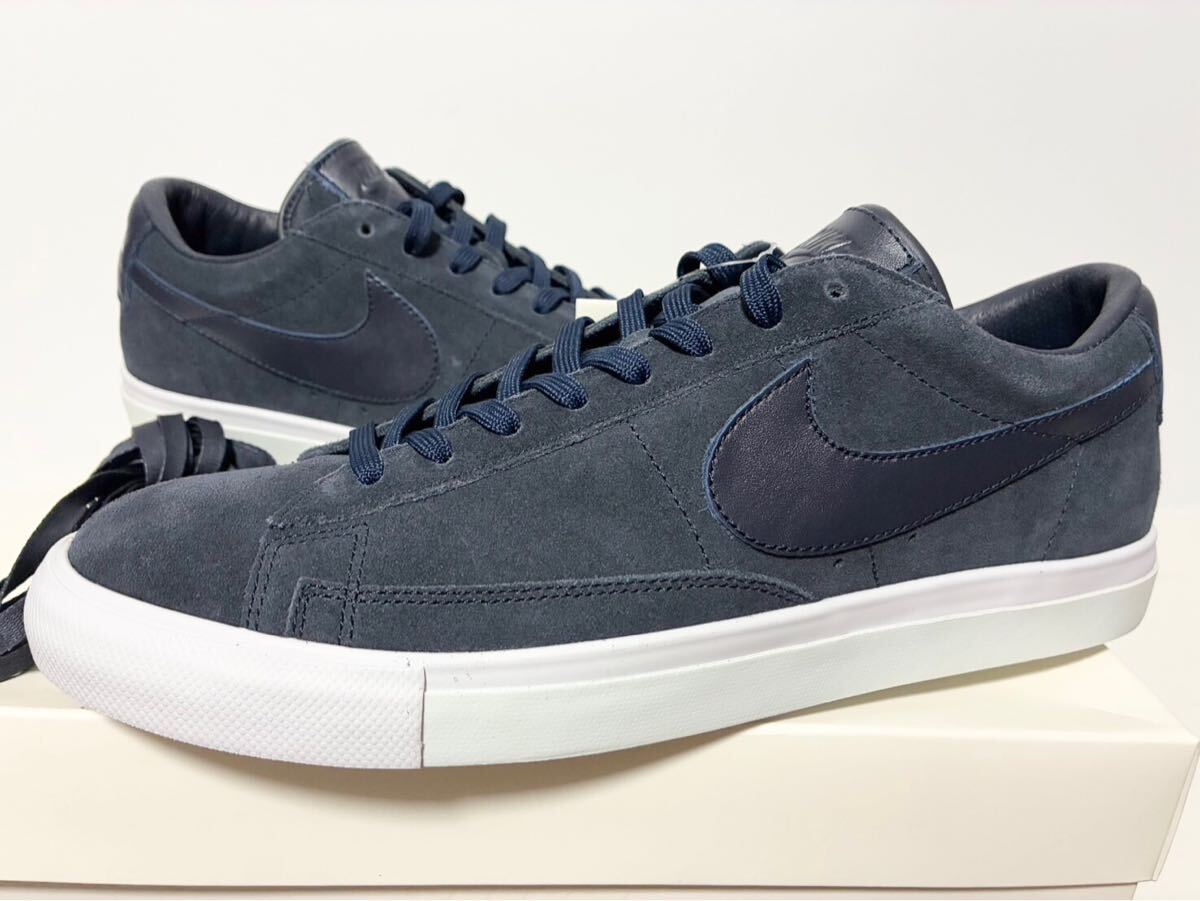 2014 国内新品 NIKE BLAZER LOW SOPH OBSIDIAN NAVY SOPH. SOPHNET. ナイキ ブレザー ソフ ネイビー ブレイザー 29cm US11 718769-401拍卖