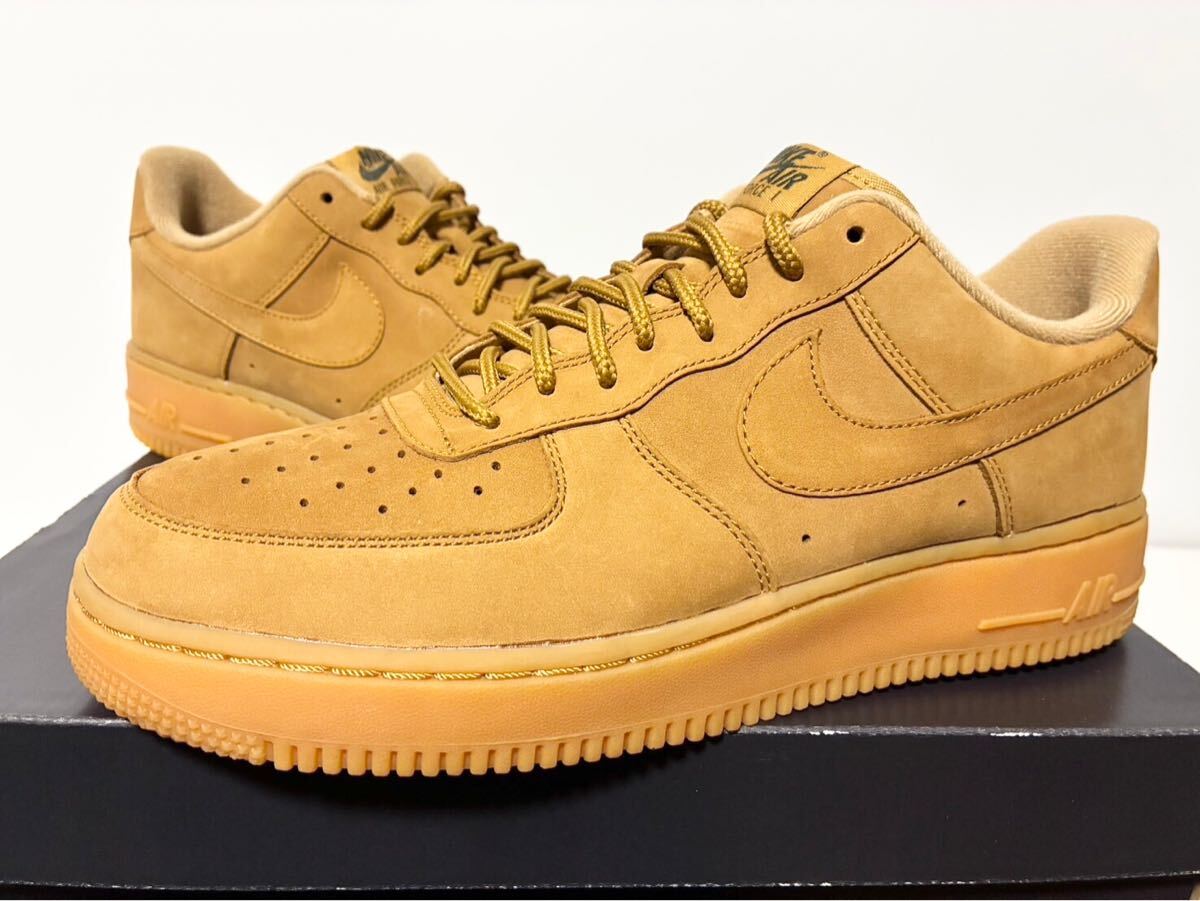 2017 国内新品 NIKE AIR FORCE 1 '07 WB FLAX GUM BROWN WHEAT ナイキ エア フォース フラックス ウィート ブラウン 27cm US9 AA4061-200拍卖