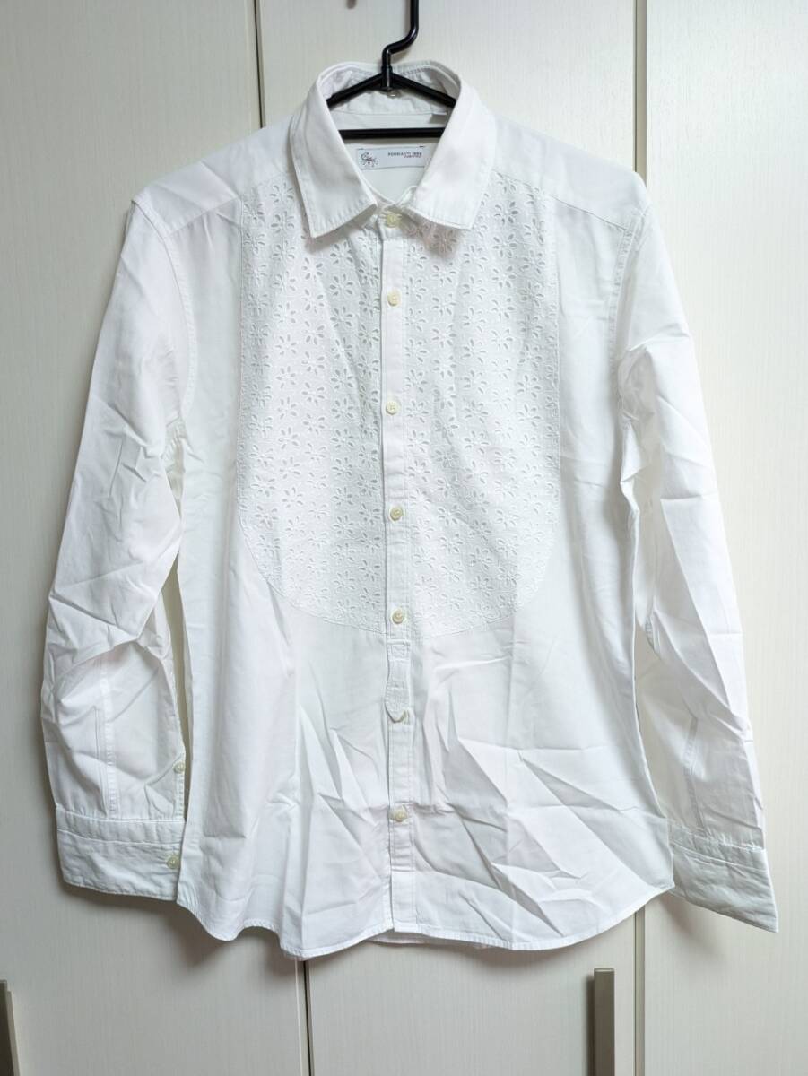 ポジャンティ POGGIANTI 1958 ブラウス 長袖 シャツ 白 ホワイト 40 KHSOEOI拍卖