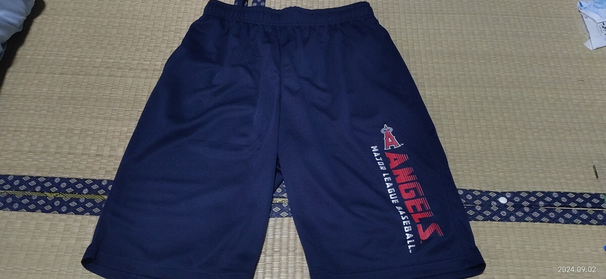 【新品】エンゼルス ハーフパンツL 紺拍卖