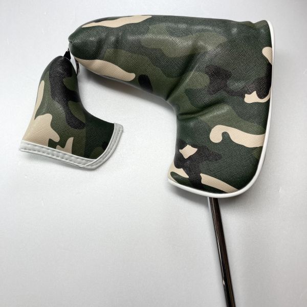 【新品】 ピン型 パターカバー オーナメント付き 迷彩柄グリーン拍卖