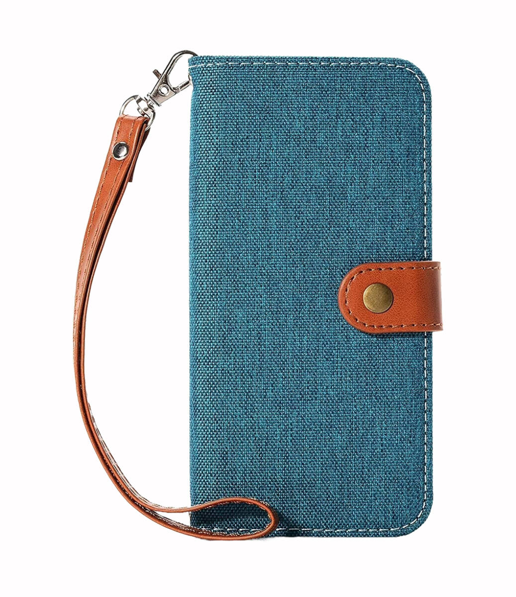 iPhoneSE2 iPhone SE3 iPhone7/8ケース 手帳型 デニム 4.7 インチ 全面保護 スタンド機能 ストラップ グリーン ay266拍卖