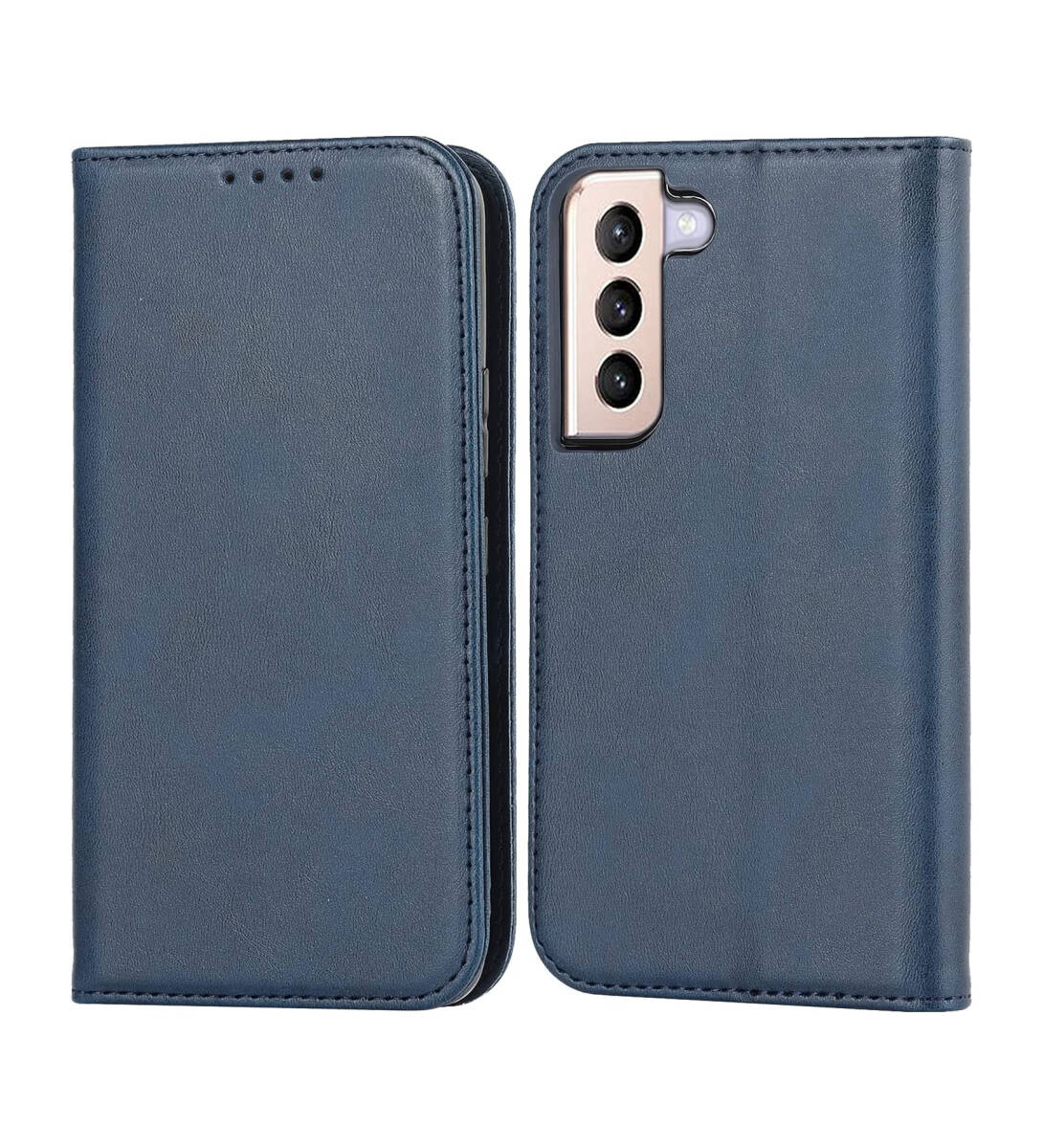 GalaxyS22ケース 手帳型 SC-51C SCG13合成皮革 内蔵マグネット スマホケース スタンド機能 落ち着いた色 レトロネイビー ay561拍卖