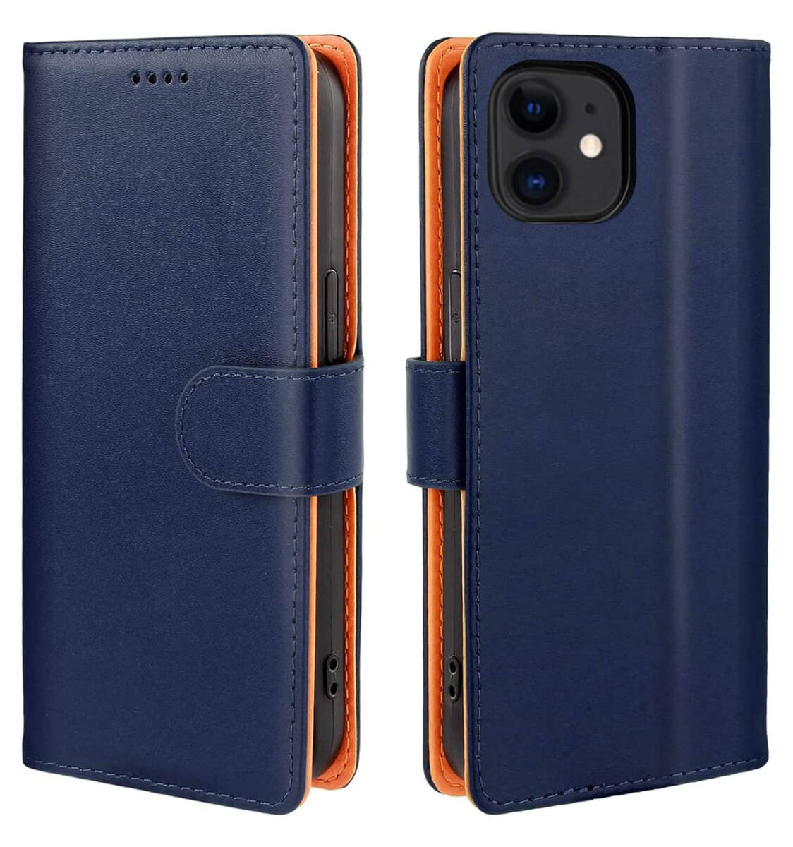 iPhone 11ケース 手帳型 マグネット式 カード収納 スタンド機能 手触りが良い フェイクレザー 耐衝撃 ブルー ay319拍卖