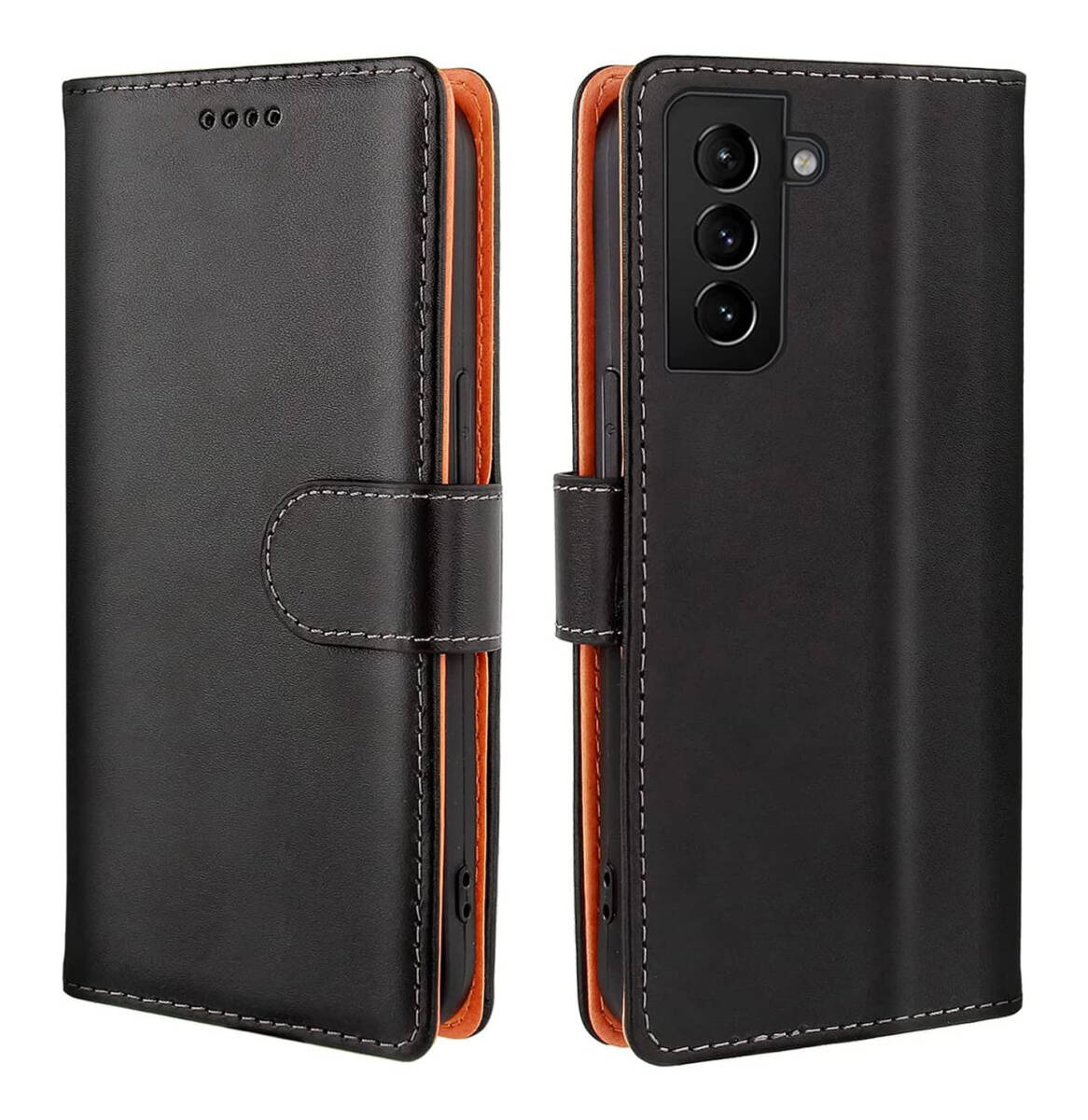 GalaxyS22ケース 手帳型 ギャラクシー マグネット式 カード収納 スタンド機能 手触りが良い フェイクレザー 耐衝撃 ブラック ay311拍卖