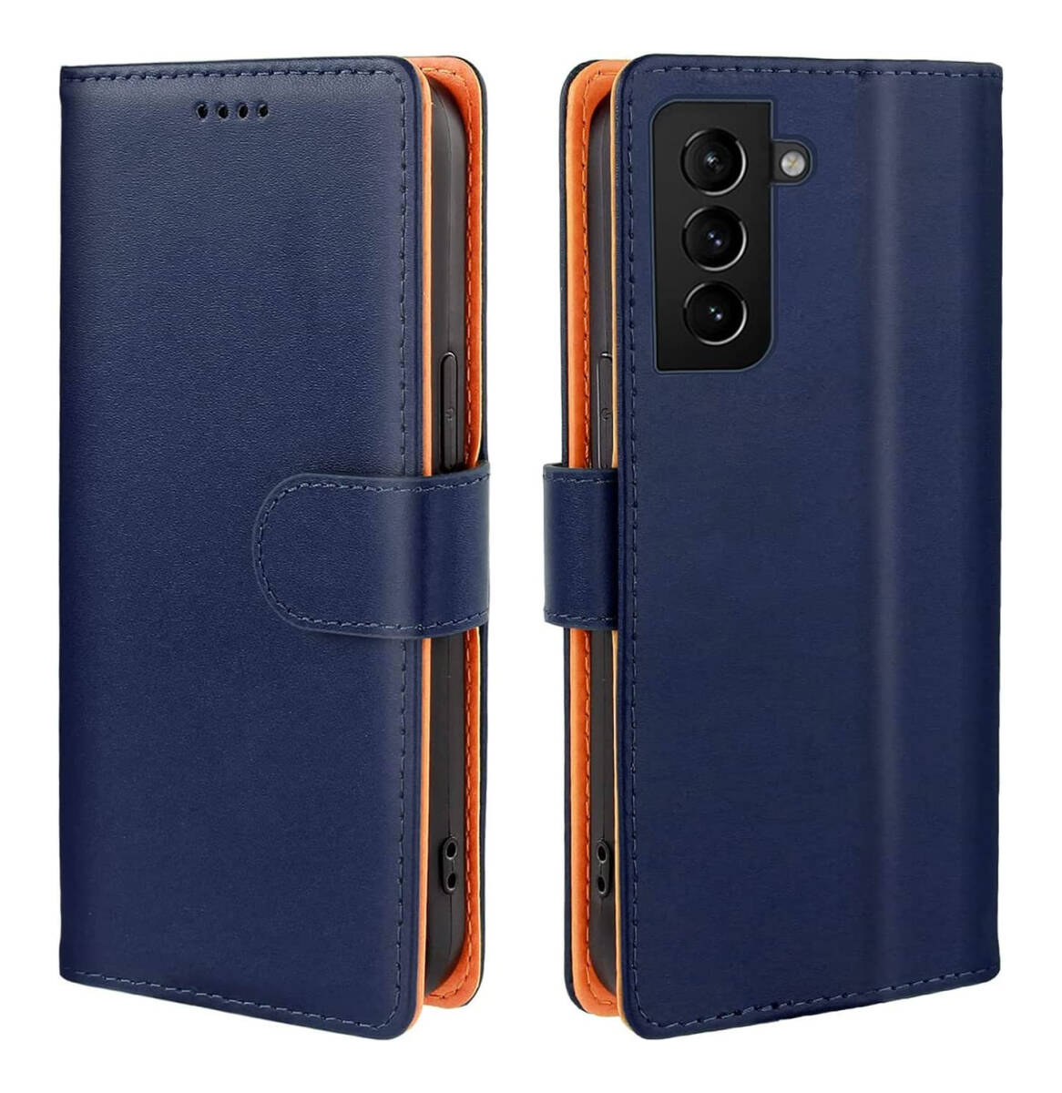 GalaxyS22ケース 手帳型 ギャラクシー マグネット式 カード収納 スタンド機能 手触りが良い フェイクレザー 耐衝撃 ブルー ay313拍卖