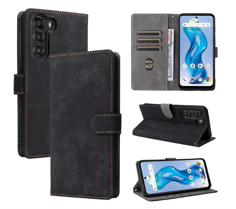 Nubia S 5G ケース 手帳型 財布型 カード収納 マグネット式 PUレザー スタンド機能付 全面保護 軽量 ビジネス風 ブラックay-8拍卖