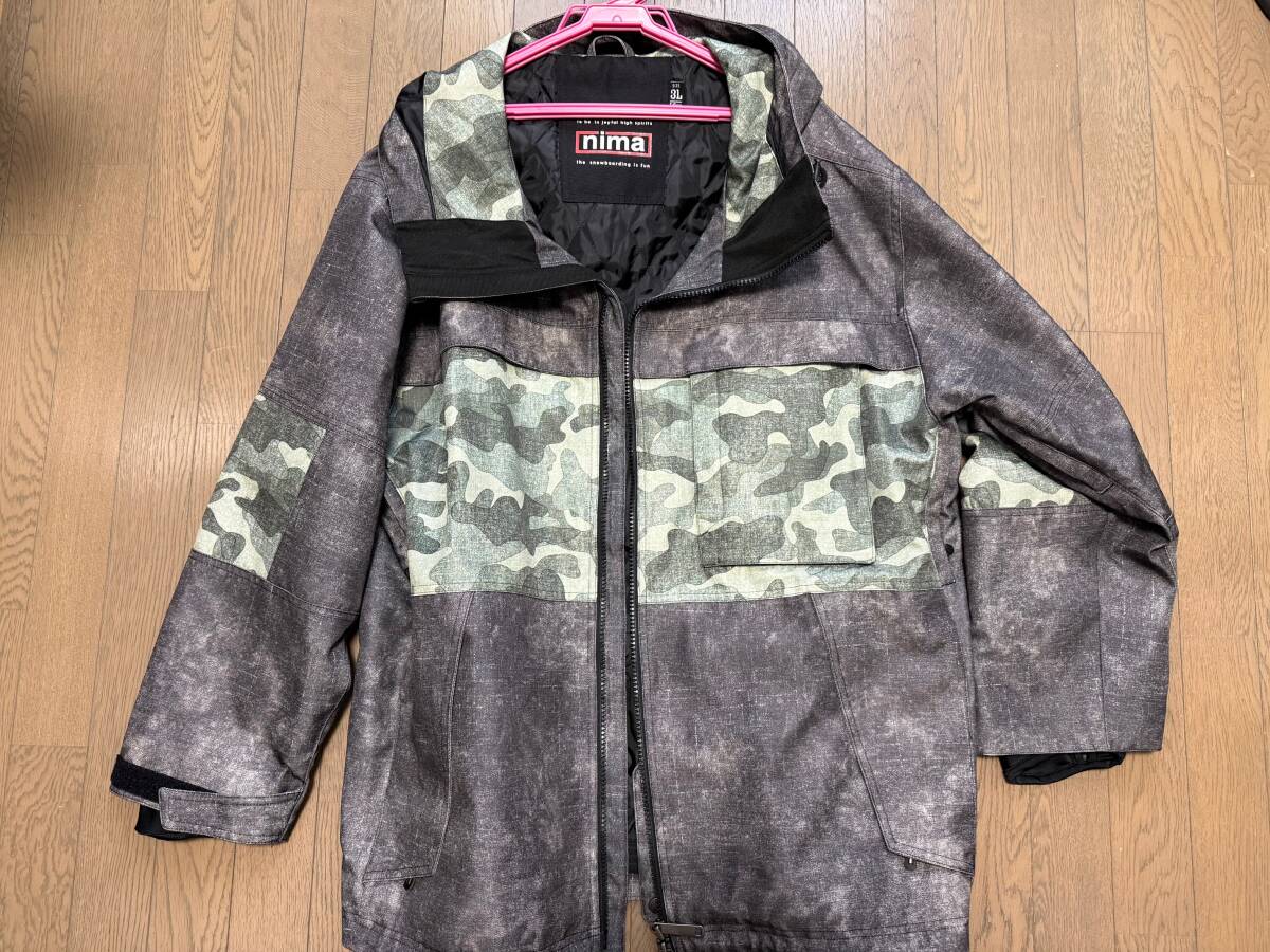 ニーマ nima メンズ スノーボード ウェア 3L拍卖