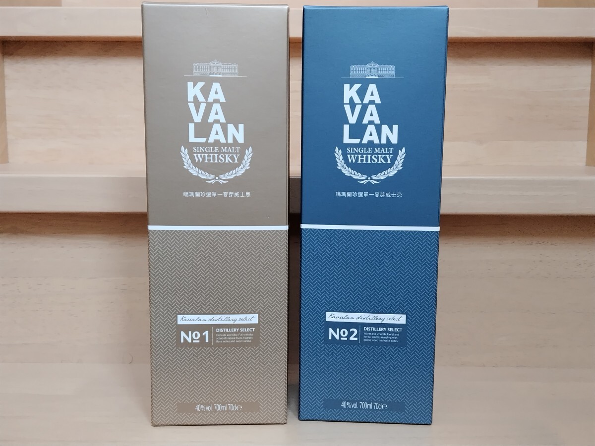 カバラン(KAVALAN)ウイスキー ディスティラリーセレクトNo.1&ディスティラリーセレクトNo.2 各1本 計2本拍卖