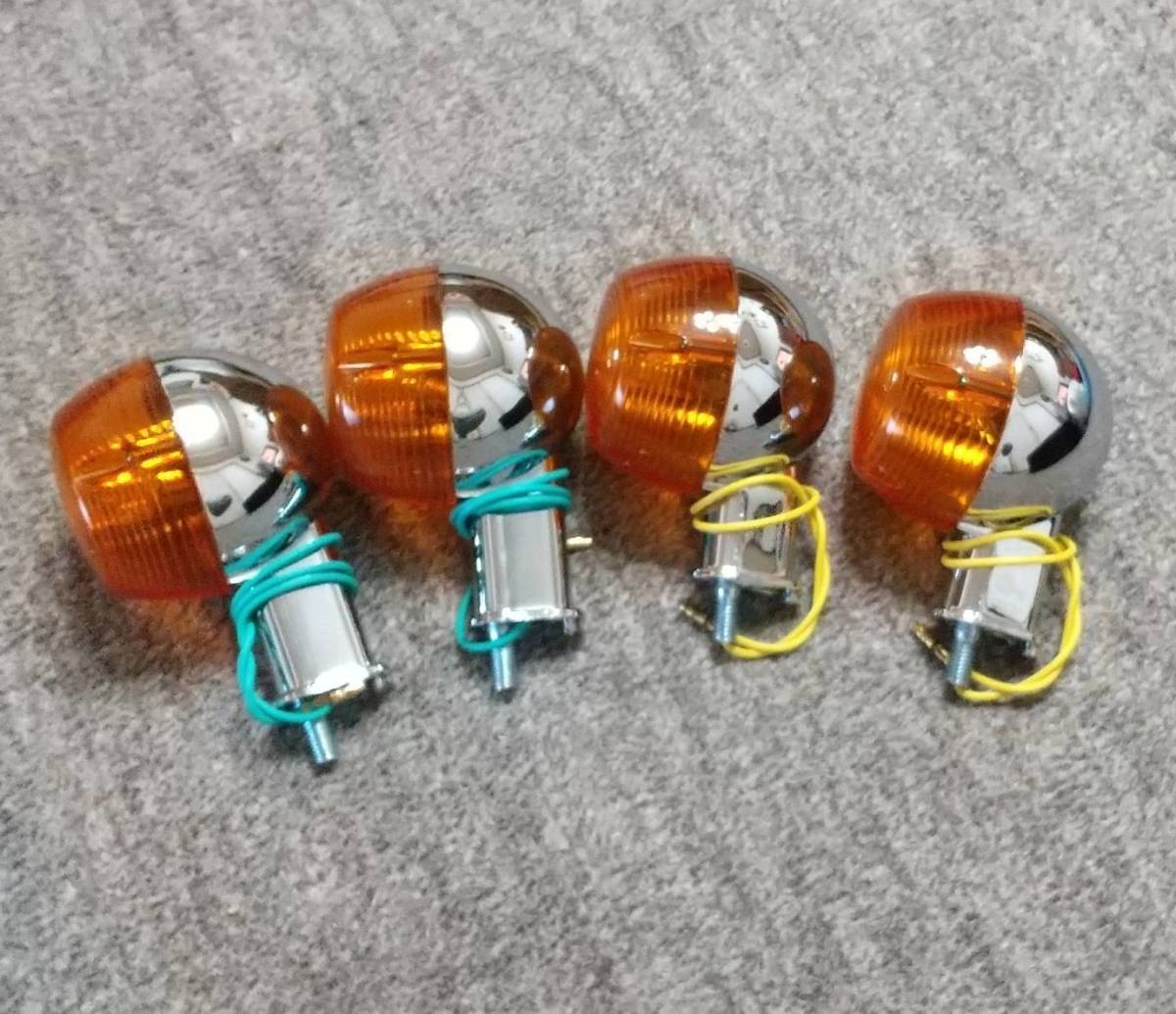 旧P ヤマハ 旧車用 6V ウインカーセット RD50/RD125/DT250/RX/チャッピー/他. 2sets拍卖