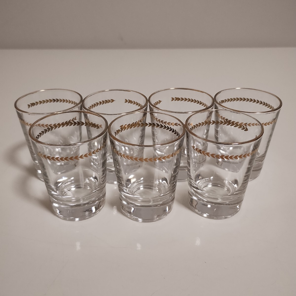 絵柄入り ガラス ショットグラス 7客拍卖