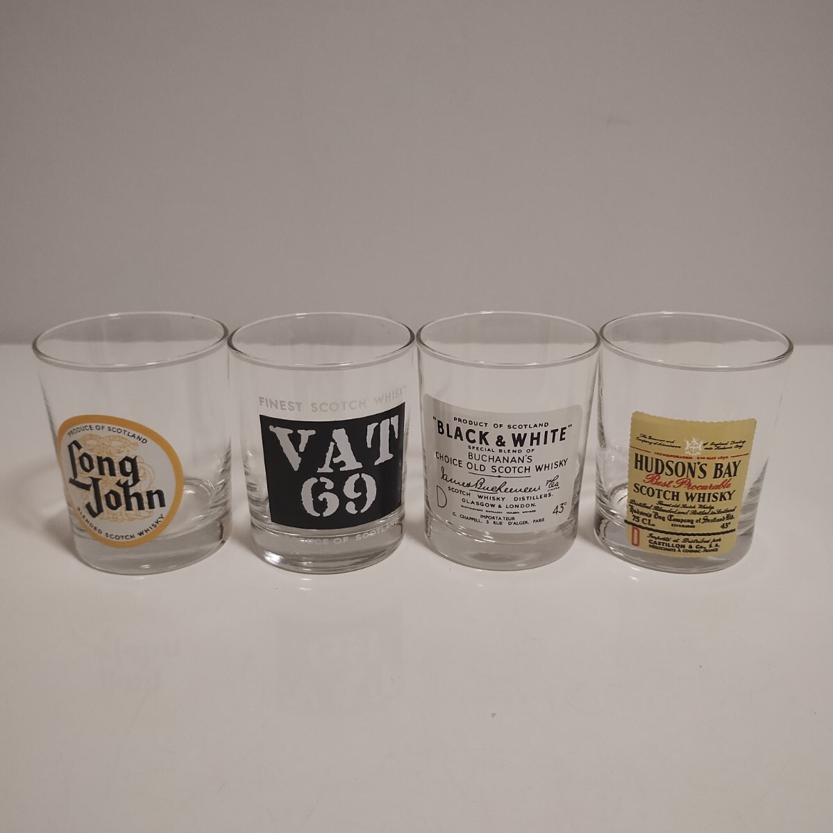 昭和レトロ ウィスキー ロックグラス 4種拍卖