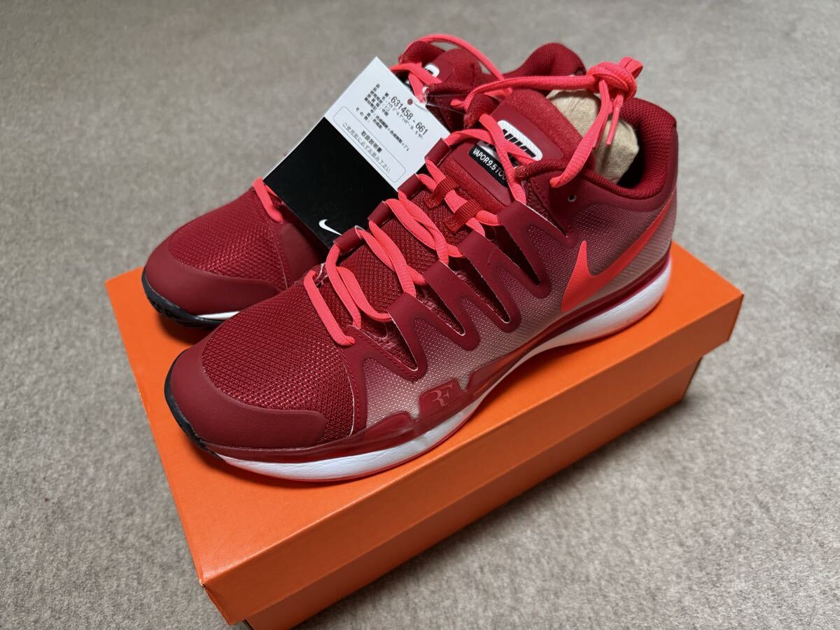 未使用  NIKE ZOOM VAPOR 9.5 TOUR ナイキ ズーム ヴェイパー 9.5 ツアー テニス オールコート ロジャー・フェデラー 28センチ拍卖
