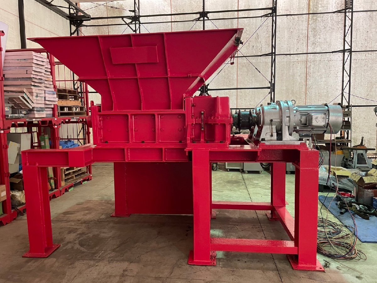 【送料別途】■格安機械■<新居浜鉄工所>二軸破砕機 ライオンシュレッダー NS型小型 NS-152F 18.5kW ■格安4,950,000円~■拍卖