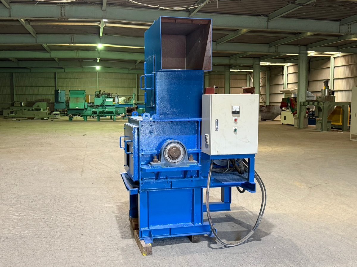 【送料別途】■格安機械■<日本製>一軸破砕機 ※インバーター制御機能付き 30kW ローダー幅 650mm/径 Φ400mm ■格安1,430,000円~■拍卖