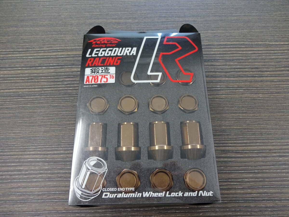 KYO-EI 協栄 LEGGDURA RACING NUT KICS キックス レデューラー レーシングロックナット16個SET M12×P1.25 ブロンズ拍卖