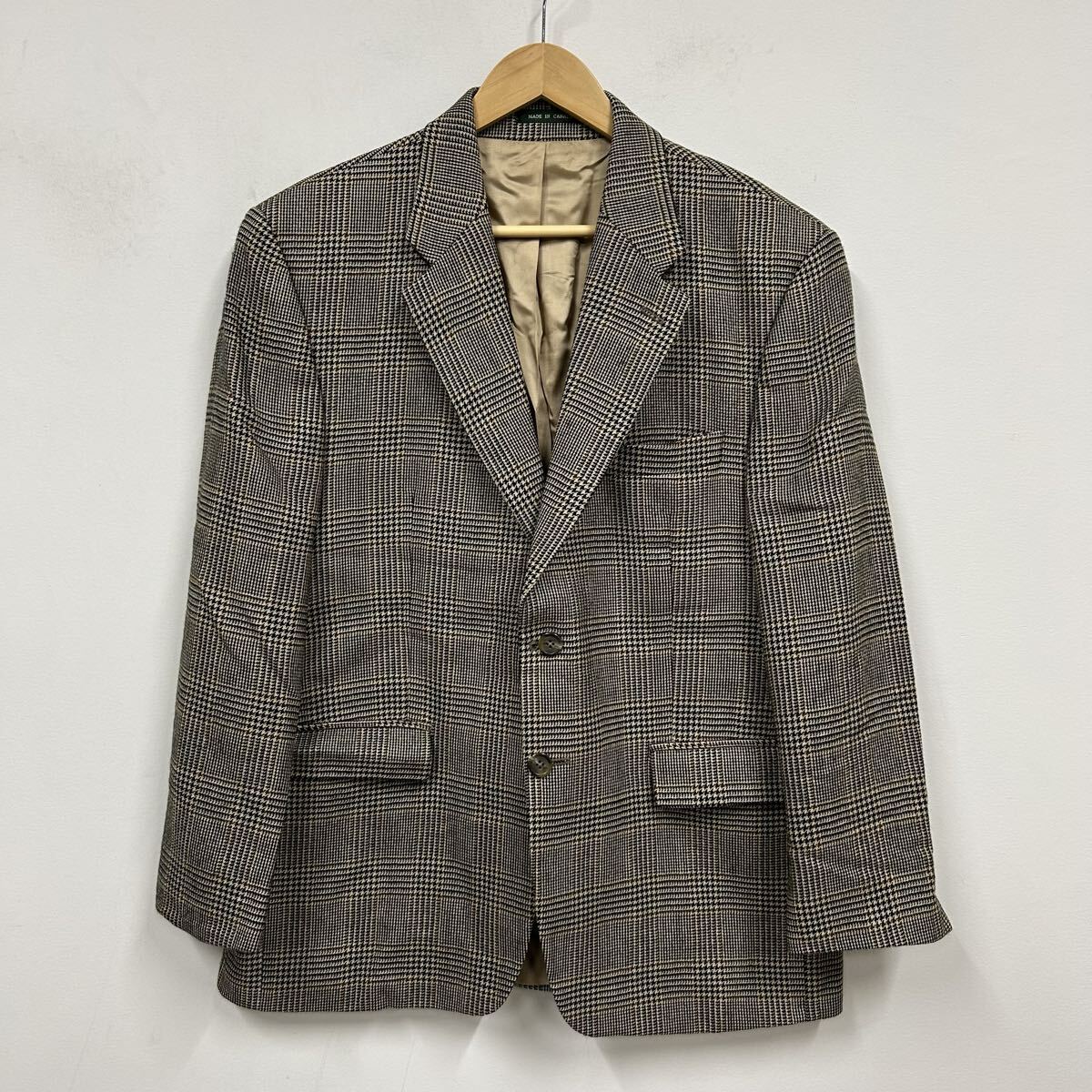 カナダ製 LAUREN RALPH LAUREN ラルフローレン シングルジャケット 2B 総裏 センターベント ブレザー メンズ a1131拍卖