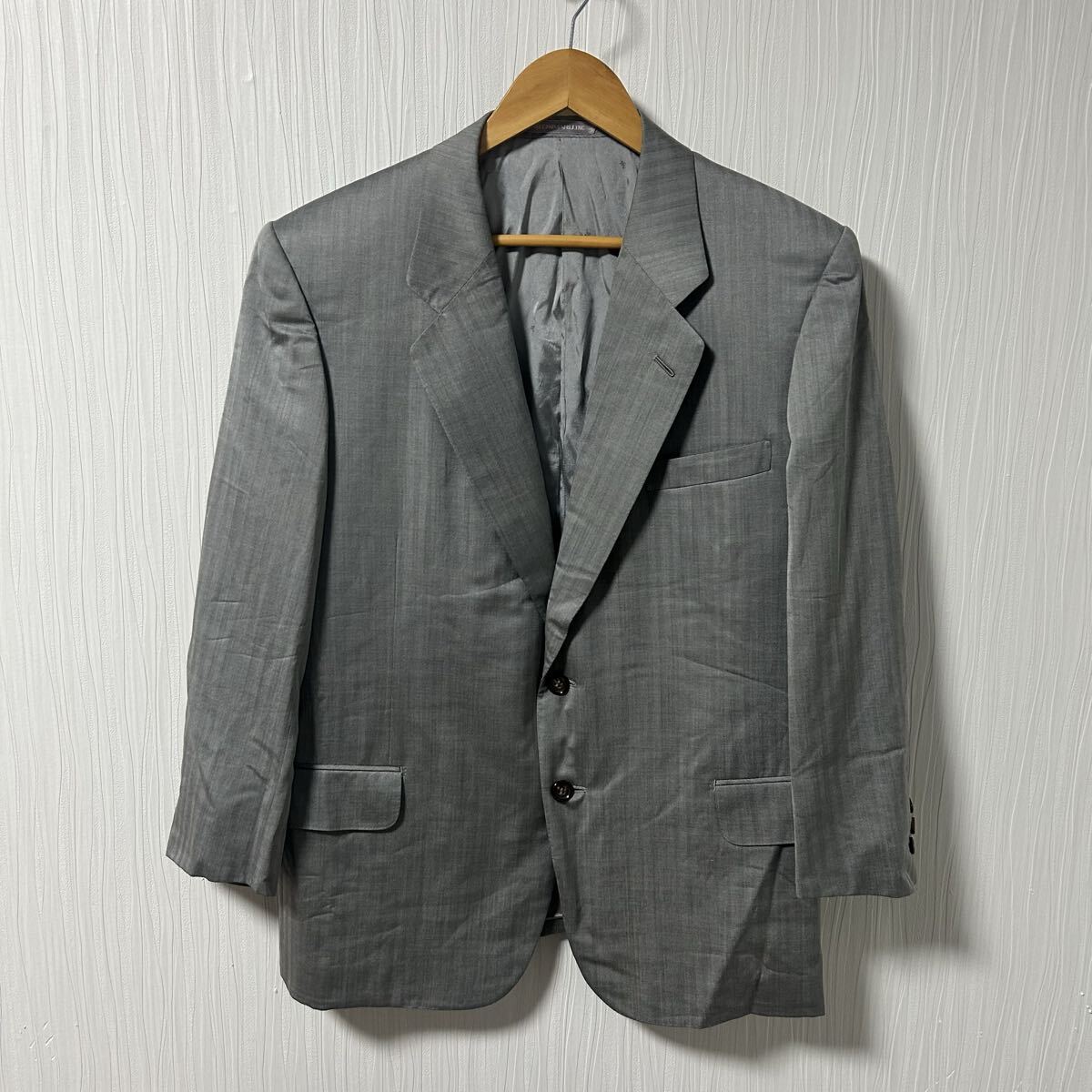 DAIMARU ダイマル SCABAL スキャバル シングルジャケット 2B 総裏 サイドベンツ テーラード メンズ ブレザー グレー系 a1158拍卖