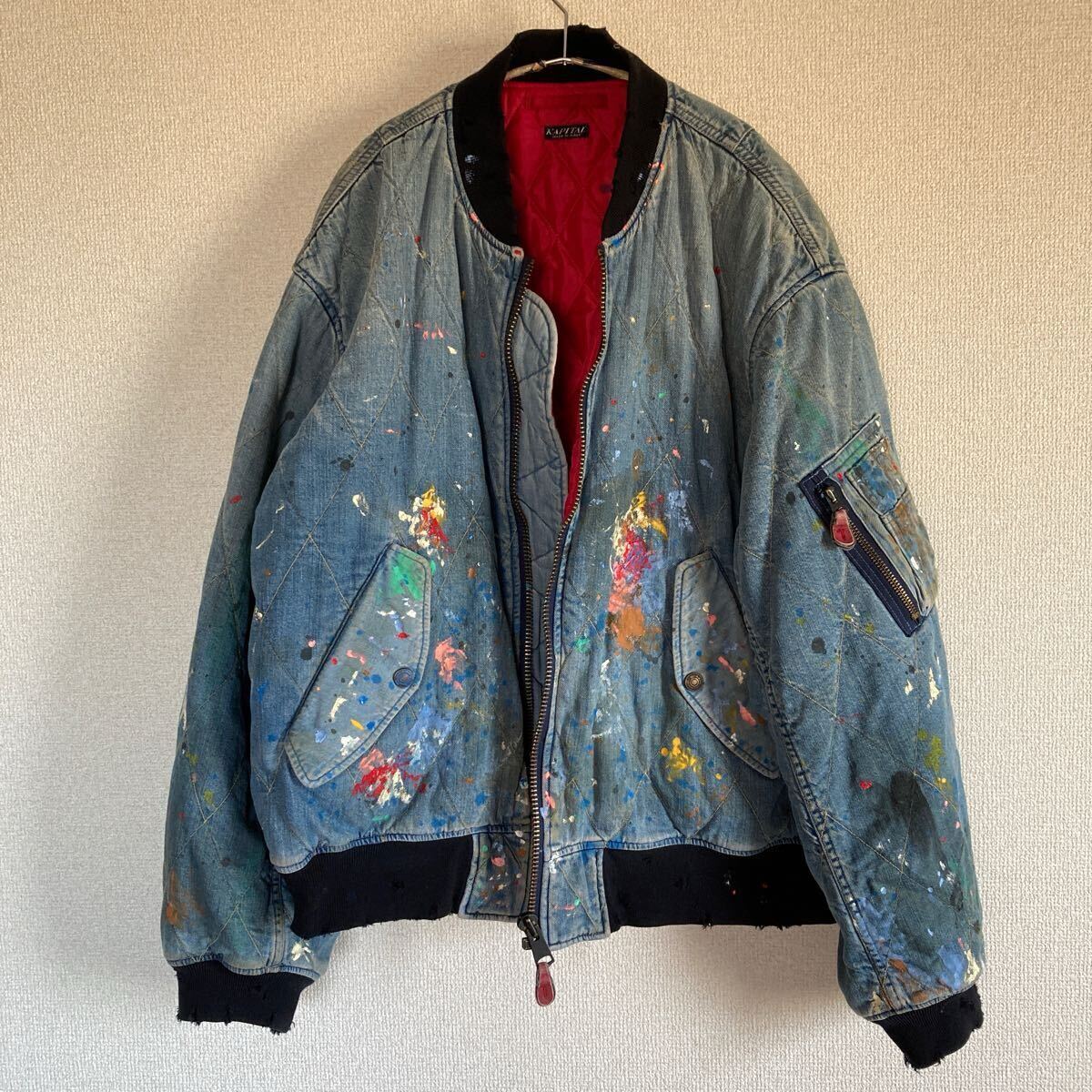 KAPITAL キャピタル ヴィンテージ加工 MA-1 ジャケット拍卖